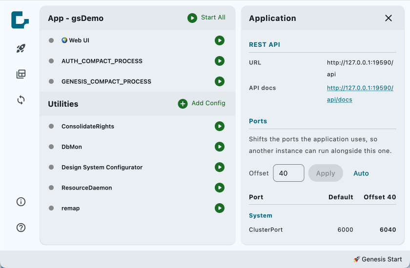 Application view
