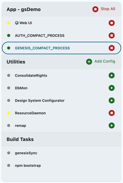 Process list